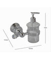Porta Sapone Dispenser Sapone Liquido Vetro Montaggio Parete Bagno Crystal 52831