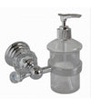 Porta Sapone Dispenser Sapone Liquido Vetro Montaggio Parete Bagno Crystal 52831