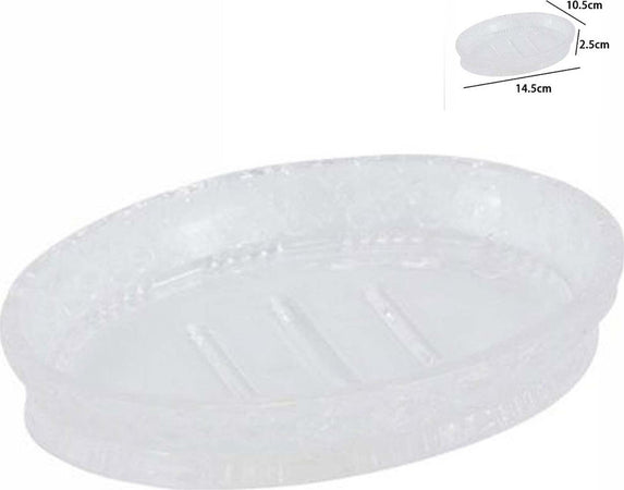 Porta Sapone In Vetro Ovale Da Appoggio Lavabo Bagno Vasca Doccia 10.5x14.5x2.5 Casa e cucina/Bagno/Accessori e biancheria da bagno per bambini/Accessori/Dosatori e porta accessori/Piattini portasapone Trade Shop italia - Napoli, Commerciovirtuoso.it