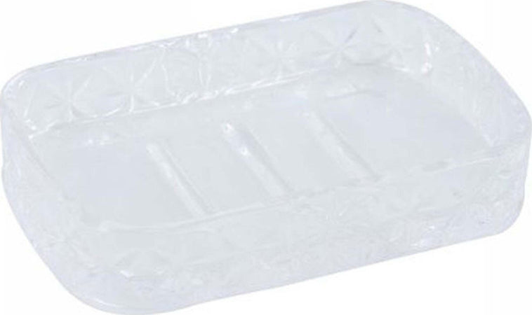 Porta Sapone In Vetro Rettangolare Da Appoggio Bagno Vasca Doccia 8.5x13x2.5 Cm Casa e cucina/Bagno/Accessori e biancheria da bagno per bambini/Accessori/Dosatori e porta accessori/Piattini portasapone Trade Shop italia - Napoli, Commerciovirtuoso.it