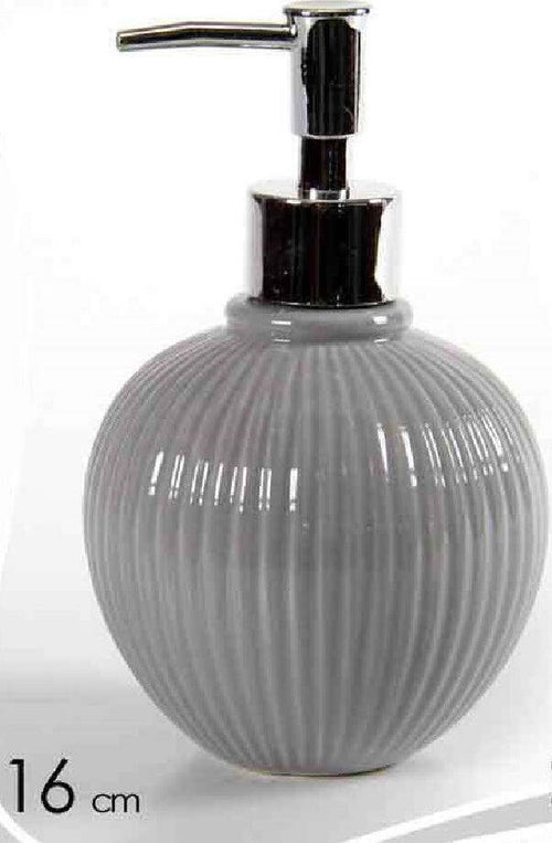 Porta Sapone Portasapone Dispenser Liquido In Ceramica Tondo 16 Cm Bagno 674105 Casa e cucina/Bagno/Accessori per il bagno/Dosatori e porta accessori/Portasapone Trade Shop italia - Napoli, Commerciovirtuoso.it