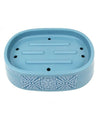 Porta Sapone Saponetta Accessorio Per Arredo Bagno Celeste Con Maioliche 87028