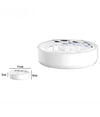 Porta Sapone Saponetta Bianco Pesciolini Accessorio Per Bagno In Ceramica 69877
