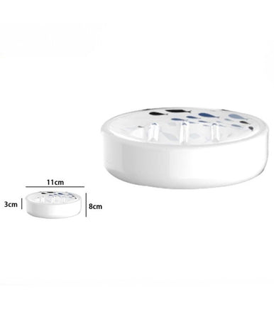 Porta Sapone Saponetta Bianco Pesciolini Accessorio Per Bagno In Ceramica 69877