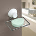 PORTA SAPONE SAPONETTA CON ATTACCO A VENTOSA A PARETE PER BAGNO IN ACCIAIO  Trade Shop italia - Napoli, Commerciovirtuoso.it