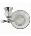 Porta Sapone Saponetta Con Piattino Vetro Montaggio A Parete Bagno Crystal 52823