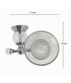 Porta Sapone Saponetta Con Piattino Vetro Montaggio A Parete Bagno Crystal 52823