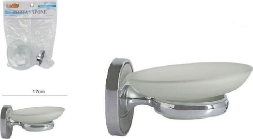 Porta Sapone Saponetta Con Piattino Vetro Satinato Parete Bagno Ovale 52009 Casa, arredamento e bricolage > Accessori Bagno > Set da Bagno Trade Shop italia - Napoli, Commerciovirtuoso.it