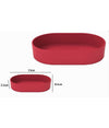 Porta Sapone Saponetta Da Bagno In Plastica Accessorio Arredo Colore Rosso 69939