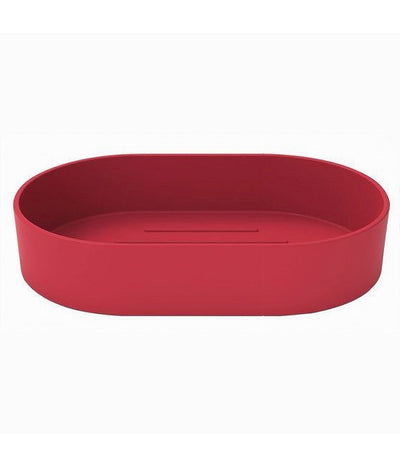 Porta Sapone Saponetta Da Bagno In Plastica Accessorio Arredo Colore Rosso 69939