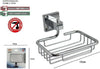 Porta-Sapone-Saponetta-Mensola-Doppio-Fissaggio-A-Parete-Bagno-Square-13cm-59184