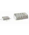Porta Sapone Saponetta Stile Vimini Rattan Bianco In Ceramica Arredo Bagno 10349