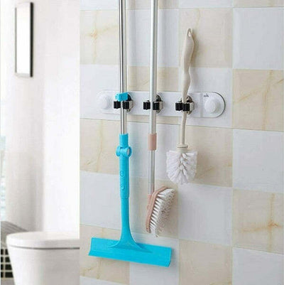 Porta-Scope-Da-Muro-Salva-Spazio-Supporto-3-Posti-Cucina-Casa-Pulizia-59557