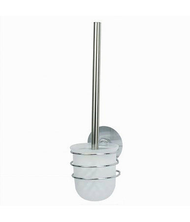 Porta Scopino Con Scopettino Wc Da Bagno Montaggio A Parete Con Biadesivo 79843