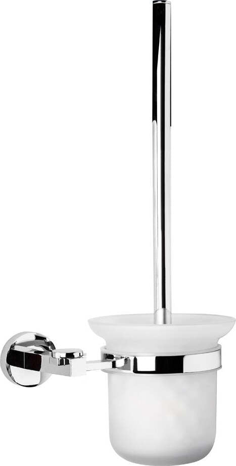 Porta Scopino Da Bagno A Parete Sospeso Margherita In Ottone Cromato Casa e cucina/Bagno/Accessori per il bagno/Accessori per il WC/Scopini e porta scopini Ogomondo - Martina Franca, Commerciovirtuoso.it