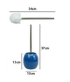 Porta Scopino In Ceramica Blu Con Scopino Moderno Accessori Arredo Bagno 79259
