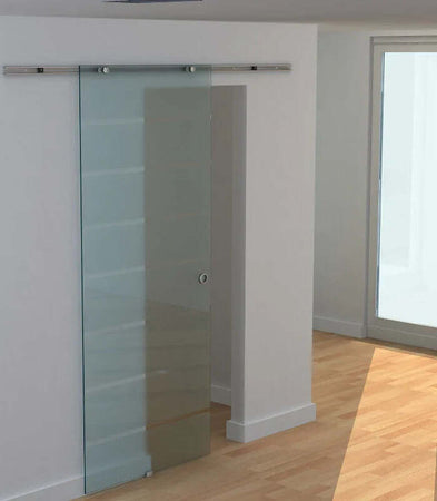 Porta-Scorrevole-Interna-in-Vetro-Smerigliato-e-Satinato-con-Binario-B3-in-Alluminio-per-Bagno-Cucina-Studio-Vetro-205x-90x-0,8cm-WJ8B70-005WJ8