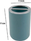 Porta-Spazzolini-Bicchiere-Accessorio-Bagno-2-Fori-Verde-Petrolio-Silver-69474