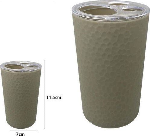 Porta Spazzolini Bicchiere Accessorio Bagno Beige 3 Fori Portaspazzolini 79178 Casa, arredamento e bricolage > Accessori Bagno > Set da Bagno Trade Shop italia - Napoli, Commerciovirtuoso.it