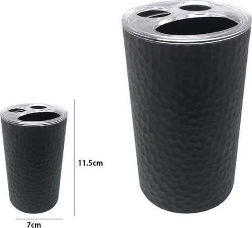 Porta Spazzolini Bicchiere Accessorio Bagno Nero 3 Fori Portaspazzolini 79182 Casa e cucina/Bagno/Accessori per il bagno/Dosatori e porta accessori/Bicchieri porta spazzolini Trade Shop italia - Napoli, Commerciovirtuoso.it