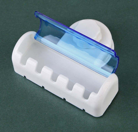 Porta Spazzolini Da Denti A 5 Posti Con Attacco A Ventosa A Parete Per Bagno Casa e cucina/Bagno/Accessori per il bagno/Dosatori e porta accessori/Bicchieri porta spazzolini Trade Shop italia - Napoli, Commerciovirtuoso.it