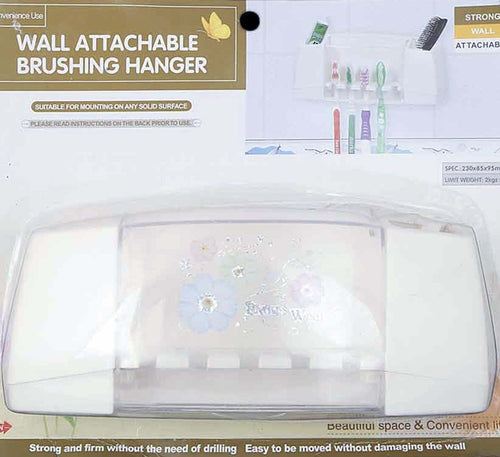 Porta Spazzolini Da Denti Dendifricio Con Attacco A Ventosa A Parete Per Bagno Set da Bagno Trade Shop italia - Napoli, Commerciovirtuoso.it