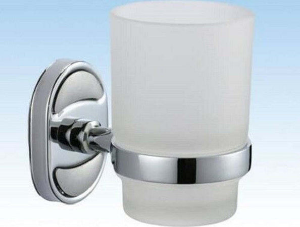 Porta Spazzolini Dentifricio Bicchiere Vetro Satinato Parete Bagno Ovale 52007 Casa, arredamento e bricolage > Accessori Bagno > Set da Bagno Trade Shop italia - Napoli, Commerciovirtuoso.it