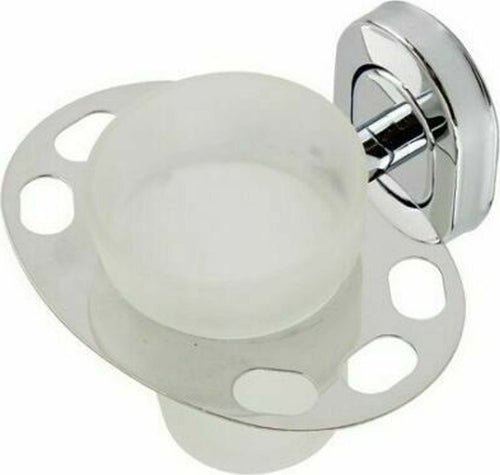 Porta Spazzolino Dentifricio Con Bicchiere In Vetro Satinato Accessori Bagno Set da Bagno Trade Shop italia - Napoli, Commerciovirtuoso.it