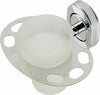 Porta-Spazzolino-Dentifricio-Con-Bicchiere-In-Vetro-Satinato-Accessori-Bagno