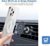 Porta Telefono e Supporto ad Anello in Silicone Compatibile con Magsafe con per iPhone 13, 12 Pro/Pro Max/Mini MG201 Argento