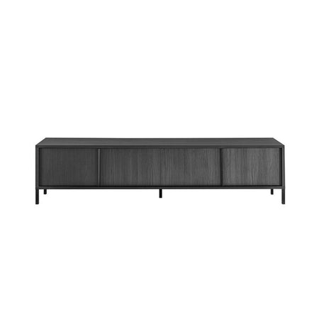 Porta TV Giugi 4 ante nero frassinato 206x40x51
