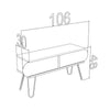Porta TV Illia noce 106x30x48H MT190111