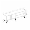 Porta Tv Rilla 150 noce antracite