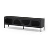 Porta tv Tayra in metallo 4 ante 180 cm. colore nero