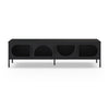 Porta tv Tayra in metallo 4 ante 180 cm. colore nero