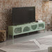 Porta tv Tayra in metallo 4 ante 180 cm. colore verde menta