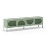 Porta tv Tayra in metallo 4 ante 180 cm. colore verde menta