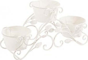 Porta-vaso-Yes-Everyday-0720997-EMILY-Triplo-Bianco-anticato