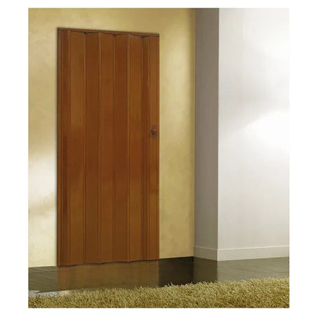 Porta a soffietto in PVC con serratura chiave e pomolo in ABS da interno