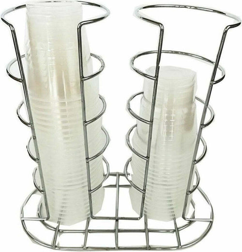 Portabicchieri Bicchiere Doppio Organizer A 2 Cilindri In Metallo Cromato Cucina Casa e cucina/Organizzazione interni/Contenitori e barattoli da cucina/Portaoggetti e supporti/Scolabicchieri Trade Shop italia - Napoli, Commerciovirtuoso.it