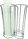 Portabicchieri-Doppio-Caffe-Organizer-A-2-Cilindri-In-Metallo-Cromato-Cucina
