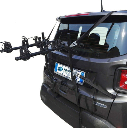 Portabici Universale Posteriore Da Auto Per Trasporto Di 3 Bici O Mountain Bike Auto e Moto/Accessori per viaggio e trasporto/Portapacchi e box da tetto/Supporti per biciclette Trade Shop italia - Napoli, Commerciovirtuoso.it
