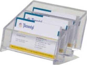 Portabiglietti multitasca Mr Acrylic da scrivania - 12x9x7 cm - trasparente - Tecnostyl Cancelleria e prodotti per ufficio/Archivio ufficio e accessori per scrivania/Accessori da scrivania e archiviazione/Porta biglietti da visita Eurocartuccia - Pavullo, Commerciovirtuoso.it