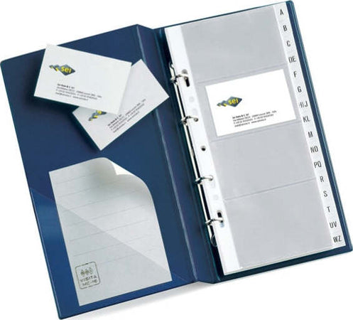 Portabiglietti Visita MC 16 - 15 x 28 cm - 160 biglietti - blu - Sei Rota Cancelleria e prodotti per ufficio/Archivio ufficio e accessori per scrivania/Accessori da scrivania e archiviazione/Porta biglietti da visita Eurocartuccia - Pavullo, Commerciovirtuoso.it