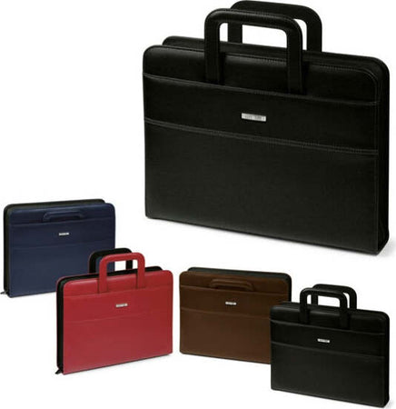 Portablocco - similpelle - c-anelli - nero - 28 5x36 cm - City Time Cancelleria e prodotti per ufficio/Archivio ufficio e accessori per scrivania/Archivio ufficio/Portablocchi e portamoduli Eurocartuccia - Pavullo, Commerciovirtuoso.it