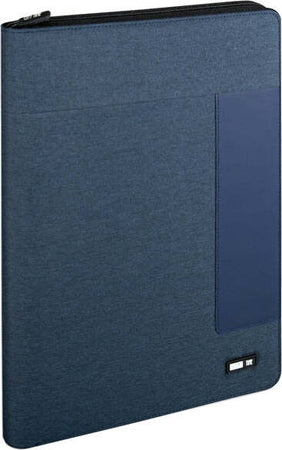 Portablocco - tessuto - blu - 26x34 cm - City Time Cancelleria e prodotti per ufficio/Archivio ufficio e accessori per scrivania/Archivio ufficio/Portablocchi e portamoduli Eurocartuccia - Pavullo, Commerciovirtuoso.it