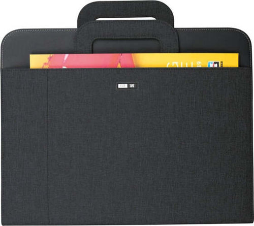 Portablocco - tessuto - c-anelli - nero - 28 5x36 cm - City Time Cancelleria e prodotti per ufficio/Archivio ufficio e accessori per scrivania/Archivio ufficio/Portablocchi e portamoduli Eurocartuccia - Pavullo, Commerciovirtuoso.it