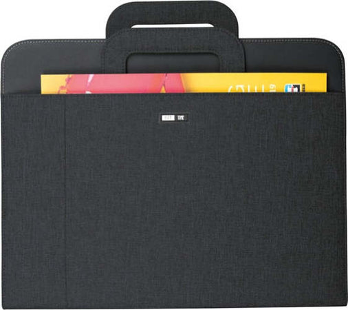 Portablocco - tessuto - c-anelli - nero - 28 5x36 cm - City Time Cancelleria e prodotti per ufficio/Archivio ufficio e accessori per scrivania/Archivio ufficio/Portablocchi e portamoduli Eurocartuccia - Pavullo, Commerciovirtuoso.it