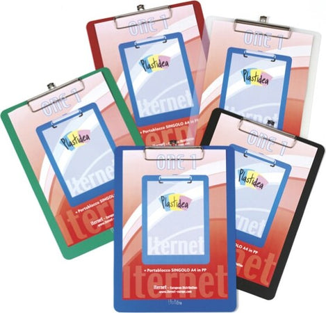 Portablocco con molla in metallo - copertina in PPL - A4 - blu - Iternet Cancelleria e prodotti per ufficio/Archivio ufficio e accessori per scrivania/Archivio ufficio/Portablocchi e portamoduli Eurocartuccia - Pavullo, Commerciovirtuoso.it