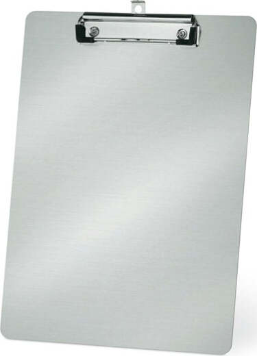 Portablocco in alluminio con molla e gancio - 230 x 315mm - Lebez Cancelleria e prodotti per ufficio/Archivio ufficio e accessori per scrivania/Archivio ufficio/Portablocchi e portamoduli Eurocartuccia - Pavullo, Commerciovirtuoso.it